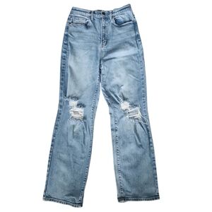 Windsor Light Blue Distressed Straight Leg Jeans